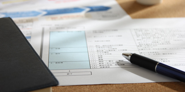 イベントの企画を練る机上の様子